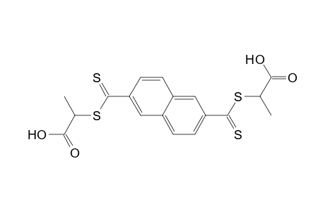 Propanoic acid, 2,2'-[2,6-naphthalenediylbis(carbonothioylthio)]bis-