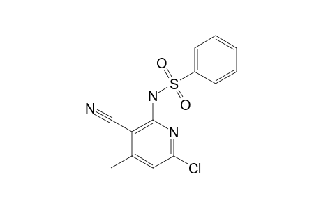 N-[6-CHLORO-3-CYANO-4-METHYL-PYRIDIN-2-YL]-BENZENE-SULFONAMIDE