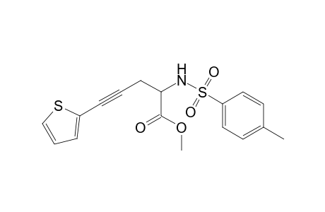 2-[(4-methylphenyl)sulfonylamino]-5-thiophen-2-yl-4-pentynoic acid methyl ester
