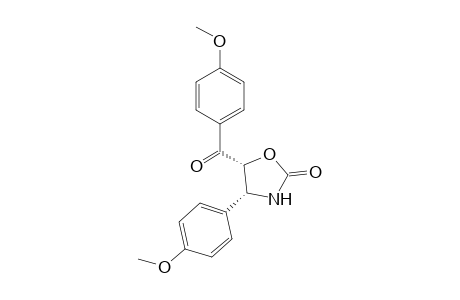 (cis)-5-(4'-Methoxybenzoyl)-4-(p-methoxyphenyl)oxazolidin-2-one