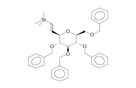 BETA-1,5-ANHYDRO-1-C-(TRIMETHYLSILYLETHYNYL)-2,3,4,6-TETRA-O-BENZYL-D-GLUCITOL