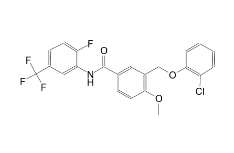3-[(2-chlorophenoxy)methyl]-N-[2-fluoro-5-(trifluoromethyl)phenyl]-4-methoxybenzamide