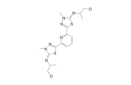 2,2'-(2,6-Pyridodiyl)bis(4,5-dihydro-5-(1-hydroxymethylethylimino)-4-methyl-1,3,4-thiadiazole)