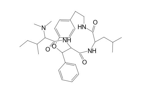 Pentanamide, 2-(dimethylamino)-3-methyl-N-[7-(2-methylpropyl)-5,8-dioxo-3-phenyl-2-oxa-6,9-diazabicyclo[10.2.2]hexadeca-12,14,15-trien-4-yl]-, [3R-[3R*,4S*(2S*,3R*),7S*]]-
