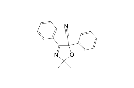 5-Cyano-2,2-dimethyl-4,5-diphenyl-3-oxazoline