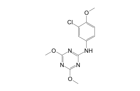 1,3,5-Triazin-2-amine, N-(3-chloro-4-methoxyphenyl)-4,6-dimethoxy-