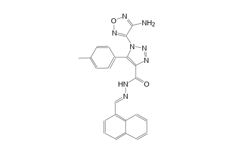 1-(4-amino-1,2,5-oxadiazol-3-yl)-5-(4-methylphenyl)-N'-[(E)-1-naphthylmethylidene]-1H-1,2,3-triazole-4-carbohydrazide