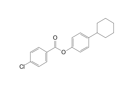 p-chlorobenzoic acid, p-cyclohexylphenyl ester