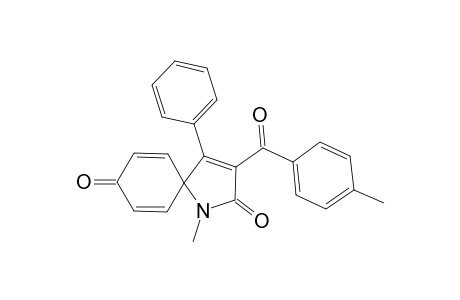 1-Methyl-3-(4-methylbenzoyl)-4-phenyl-1-azaspiro[4.5]deca-3,6,9-triene-2,8-dione