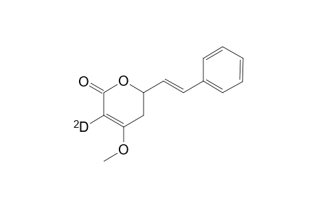 3-Deuterio-4-methoxy-2-oxo-6-styryl-5,6-dihydro(2H)pyran or 3-D-kawain