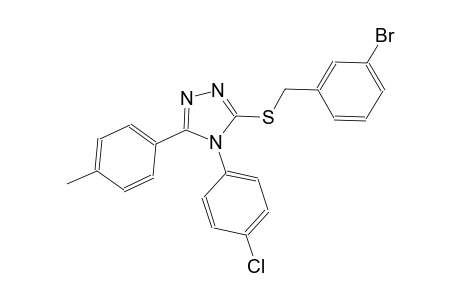 3-[(3-bromobenzyl)sulfanyl]-4-(4-chlorophenyl)-5-(4-methylphenyl)-4H-1,2,4-triazole