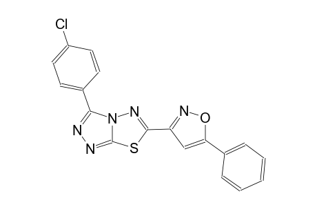 [1,2,4]triazolo[3,4-b][1,3,4]thiadiazole, 3-(4-chlorophenyl)-6-(5-phenyl-3-isoxazolyl)-