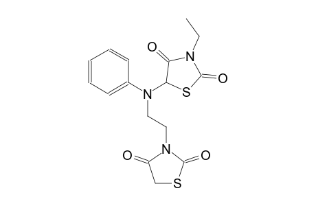 2,4-thiazolidinedione, 5-[[2-(2,4-dioxo-3-thiazolidinyl)ethyl]phenylamino]-3-ethyl-