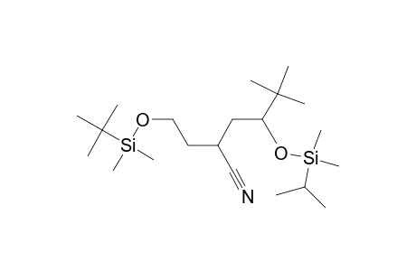1-tert-Butyldimethylsilyloxy-6,6-dimethyl-5-isopropyldimethylsilyloxy-heptane-3-carbonitrile