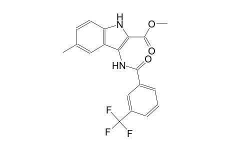 methyl 5-methyl-3-{[3-(trifluoromethyl)benzoyl]amino}-1H-indole-2-carboxylate