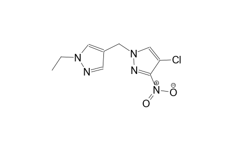 4-chloro-1-[(1-ethyl-1H-pyrazol-4-yl)methyl]-3-nitro-1H-pyrazole