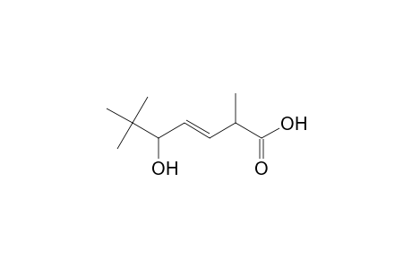 3-Heptenoic acid, 5-hydroxy-2,6,6-trimethyl-, [R*,R*-(E)]-