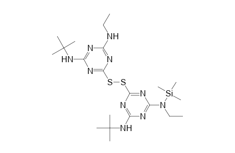 1,3,5-Triazine-2,4-diamine, N'-(1,1-dimethylethyl)-6-[[4-[(1,1-dimethylethyl)amino]-6-(ethylamino)-1,3,5-triazin-2-yl]dithio]-N-ethyl-N-(trimethylsilyl)-