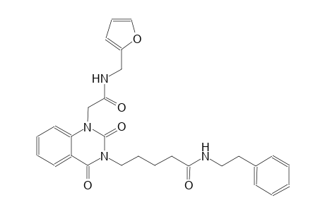 5-(1-{2-[(2-furylmethyl)amino]-2-oxoethyl}-2,4-dioxo-1,4-dihydro-3(2H)-quinazolinyl)-N-(2-phenylethyl)pentanamide