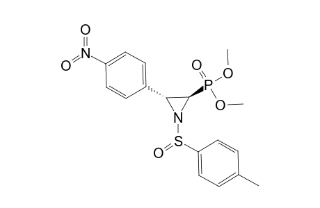 DIMETHYL-[S-(S),2R,3R]-(-)-N-(PARA-TOLUENESULFINYL)-3-(PARA-NITROPHENYL)-AZIRIDINE-2-PHOSPHONATE