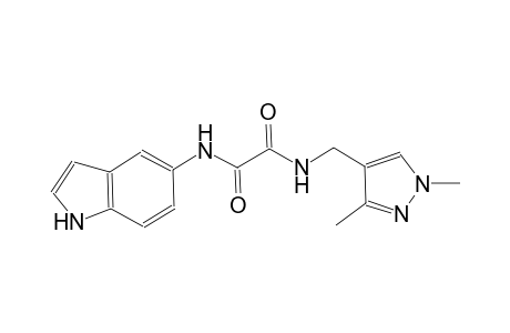 ethanediamide, N~1~-[(1,3-dimethyl-1H-pyrazol-4-yl)methyl]-N~2~-(1H-indol-5-yl)-