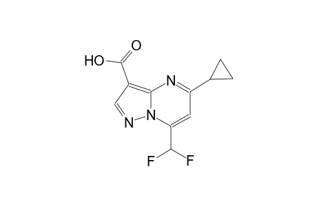 5-cyclopropyl-7-(difluoromethyl)pyrazolo[1,5-a]pyrimidine-3-carboxylic acid