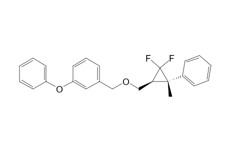 Benzene, 1-[[(2,2-difluoro-3-methyl-3-phenylcyclopropyl)methoxy]meth yl]-3-phenoxy-, trans-