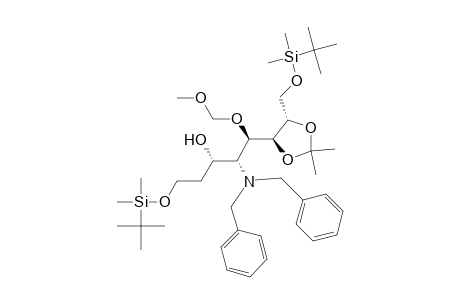 (3S,4R,5R,6S,7S)-1,8-Bis[(tert-butyldimethylsilyl)oxy]-4-(dibenzylamino)-6,7-(isopropylidenedioxy)-5-(methoxymethoxy)octan-3-ol