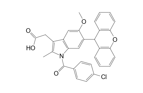 [1-(4-Chlorobenzoyl)-2-methyl-5-methoxy-6-xanthen-9-yl]indol-3-yl-acetic acid