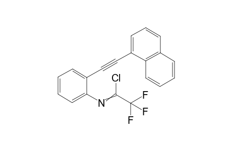 2,2,2-trifluoro-N-(2-(naphthalen-1-ylethynyl)phenyl)acetimidoyl chloride