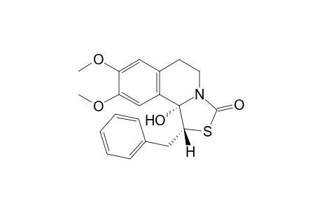 (1R,10bS)-10b-Hydroxy-8,9-dimethoxy-1-benzyl-1,5,6,10b-tetrahydro-3H-(1,3)-thiazolo[4,3-a]isoquinolin-3-one