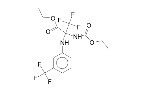 Ethyl 2-(ethoxycarbonylamino)-3,3,3-trifluoro-2-[3-(trifluoromethyl)anilino]propionate