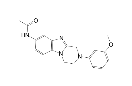 acetamide, N-[1,2,3,4-tetrahydro-2-(3-methoxyphenyl)pyrazino[1,2-a]benzimidazol-8-yl]-