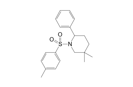 5,5-dimethyl-2-phenyl-1-(p-tolylsulfonyl)piperidine