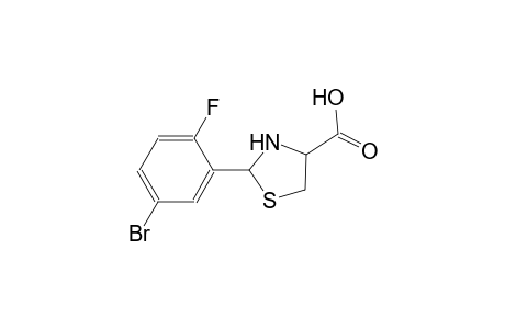 4-thiazolidinecarboxylic acid, 2-(5-bromo-2-fluorophenyl)-