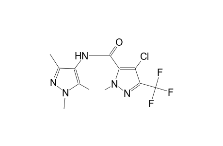4-chloro-1-methyl-3-(trifluoromethyl)-N-(1,3,5-trimethyl-1H-pyrazol-4-yl)-1H-pyrazole-5-carboxamide