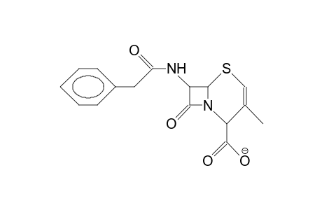 7-(Phenyl-acetamido)-4-hydro-2-dehydro-desacetoxy-cephalosporanic anion