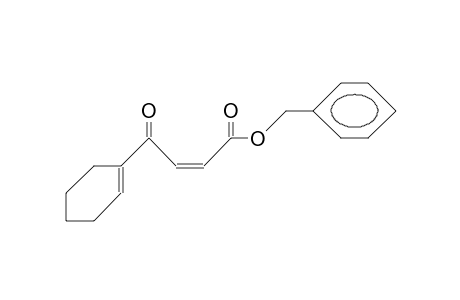 Benzyl 1-(cyclohexen-1-yl)-1-oxo-cis-2-propene-3-carboxylate