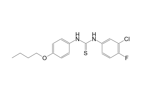 N-(4-butoxyphenyl)-N'-(3-chloro-4-fluorophenyl)thiourea
