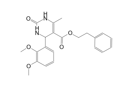 2-phenylethyl 4-(2,3-dimethoxyphenyl)-6-methyl-2-oxo-1,2,3,4-tetrahydro-5-pyrimidinecarboxylate