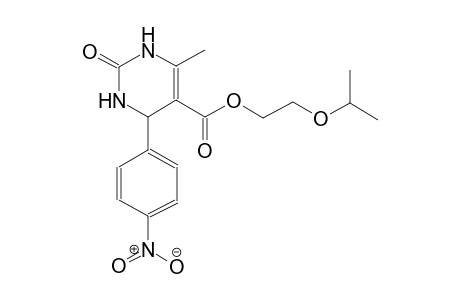 5-pyrimidinecarboxylic acid, 1,2,3,4-tetrahydro-6-methyl-4-(4-nitrophenyl)-2-oxo-, 2-(1-methylethoxy)ethyl ester