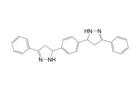 3-Phenyl-5-[4-(3-phenyl-4,5-dihydro-1H-pyrazol-5-yl)phenyl]-4,5-dihydro-1H-pyrazole