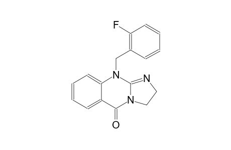 imidazo[2,1-b]quinazolin-5(3H)-one, 10-[(2-fluorophenyl)methyl]-2,10-dihydro-