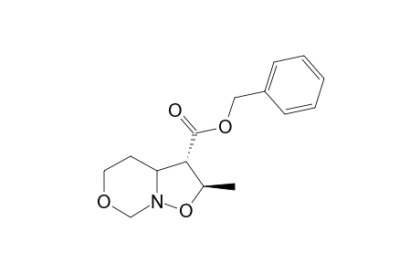 BENZYL-2-METHYLPERHYDRO-1,2-OXAZOLO-[2,3-C]-[1,3]-OXAZINE-3-CARBOXYLATE