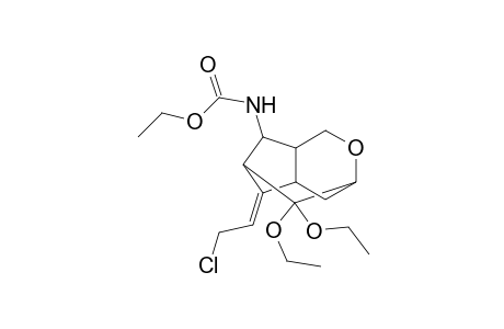 9-(2'-chloroethylidene)-10,10-diethoxy-2-exo-ethoxycarbonylamino-5-oxatricyclo[4.3.1.0(3,8)]decane