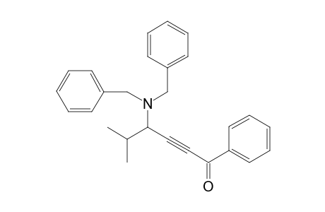 4-(Dibenzylamino)-5-methyl-1-phenylhex-2-yn-1-one