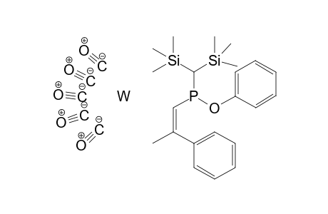 Bis(trimethylsilyl)methyl-phenoxy-[(Z)-2-phenylprop-1-enyl]phosphane pentacarbonyl tungsten