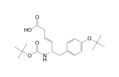 3-Hexenoic acid, 5-[[(1,1-dimethylethoxy)carbonyl]amino]-6-[4-(1,1-dimethylethoxy)phenyl]-, [S-(E)]-
