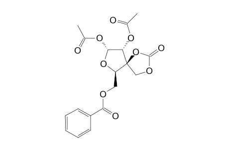 .alpha.-D-Xylofuranose, 3-C-[(carboxyoxy)methyl]-, intramol. 3,3-ester, 1,2-diacetate 5-benzoate
