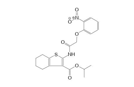 benzo[b]thiophene-3-carboxylic acid, 4,5,6,7-tetrahydro-2-[[(2-nitrophenoxy)acetyl]amino]-, 1-methylethyl ester